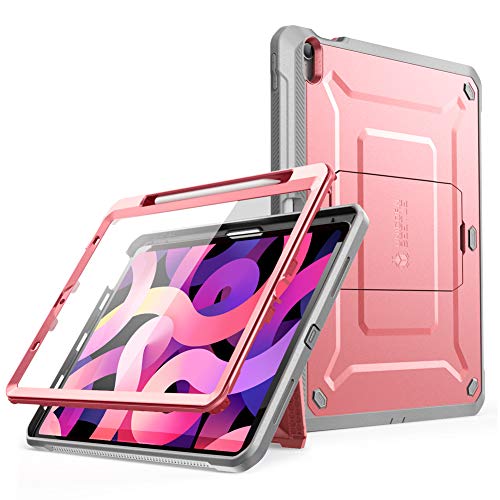 SUPCASE Hülle für iPad Air 4 (2020) 10.9 Zoll Case Bumper Schutzhülle 360 Grad Cover [Unicorn Beetle Pro] mit Pencil Halter und integriertem Displayschutz (Rosa) von SupCase