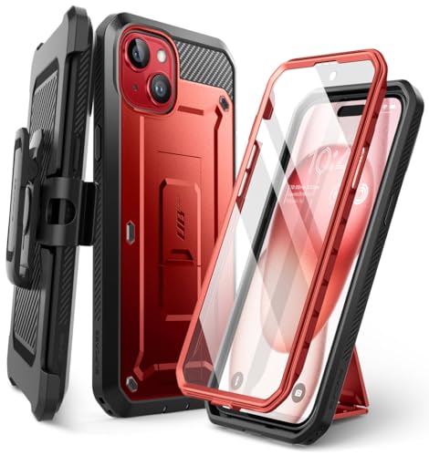 SUPCASE Unicorn Beetle Pro Schutzhülle für iPhone 15 (Version 2023), 15,5 cm (6,1 Zoll), Ganzkörper-Schutzhülle mit integriertem Displayschutz, Ständer und Gürtelclip, robuste, robuste Schutzhülle von SupCase