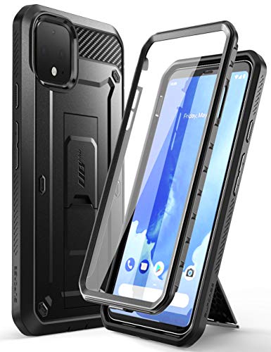 SUPCASE Unicorn Beetle Pro Series Schutzhülle für Google Pixel 4 XL (2019), robust, mit integriertem Displayschutz, Schwarz von SupCase