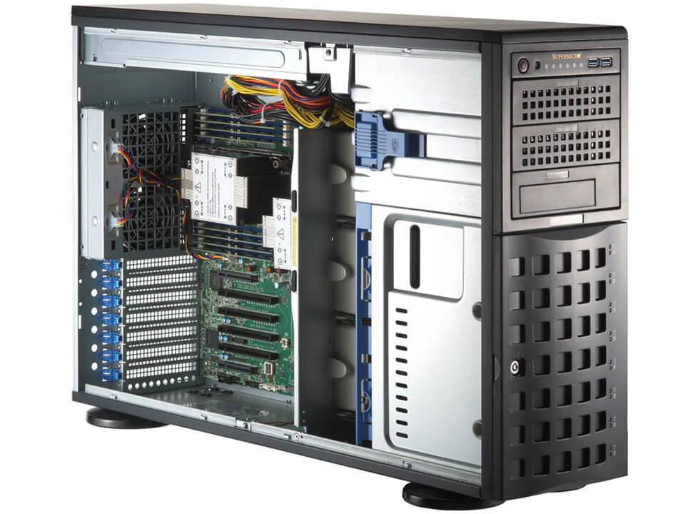 Supermicro TW 2x5515+ 8C/16T 2x64GB 960GB M.2 8x3.5 2x1200W von Super Micro