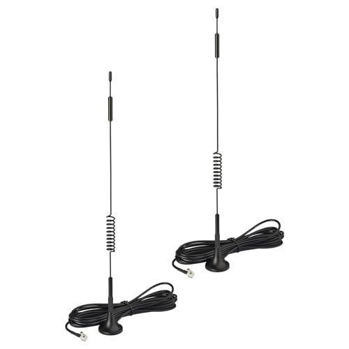 Superbat Externe Magnetspule Antenne TS9 Stecker Antenne für Modem Dongle AT&T Nighthawk M5 / MR5100 M1 / MR1100, Verizon Jetpack 8800L MiFi Hotspots, 2er-Pack von Superbat