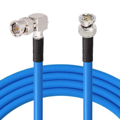 Superbat SDI Kabel 500cm Rechtwinkliger Stecker 3G/6G/12G SDI BNC Kabel (Belden 1694A,75ohm) für HD-Kamera CCTV Monitor SDI Videoausrüstung Unterstützt HD-SDI/3G-SDI/6G-SDI/12G-SDI/4K/8K(1 Stück) von Superbat