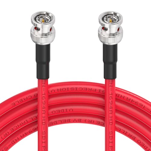 Superbat SDI Kabel 5m 3G/6G/12G Belden 1694A 75ohm BNC Kabel BNC Stecker auf Stecker SDI Video Kabel für HD Kamera CCTV Monitor SDI Videoausrüstung Unterstützt HD-SDI/4K/8K-Rot von Superbat