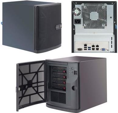 Super Micro Supermicro SC721 TQ-350B - Tower - Mini-ITX 350 Watt (ATX) - Schwarz - USB (CSE-721TQ-350B) von Supermicro