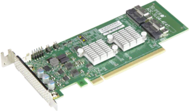 Supermicro AOC-SLG4-4E4T-O Schnittstellenkarte/Adapter Eingebaut PCIe (AOC-SLG4-4E4T-O) von Supermicro