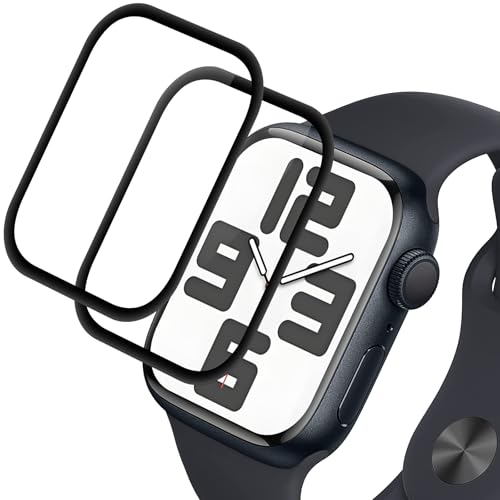 Supershieldz Panzer Schutz Glas für Apple Watch Series 6/5/4/SE 44mm, Anti-Kratzen Panzerfolie, 9H Härte Schutzfolie, HD Klar Displayschutz, 3D-Vollständige, Anti-Bläschen - 2 Stück von Supershieldz