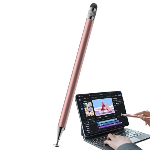 Suphyee Silikon-Touchstift, Bildschirm-Touchstifte | Disc Doppelkopf-Touchscreen-Stift - Schreibstift mit empfindlicher Berührung für Arbeit, Unterhaltung, Studium, Malen von Suphyee