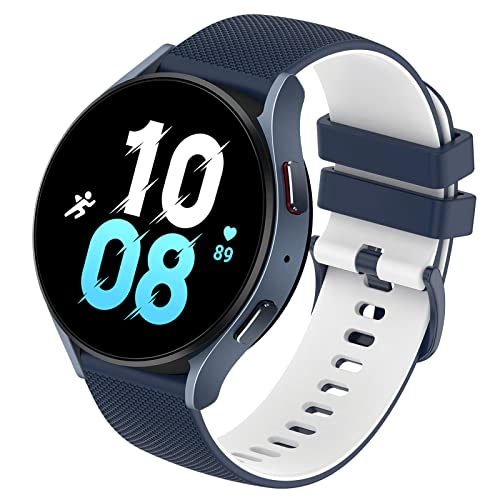 Supore Armband für Galaxy Watch 6/5 44mm 40mm, 20mm Karierte Silikon Sport Armband für Galaxy Watch 7/Galaxy Watch 4 44mm 40mm/Galaxy Watch 5 Pro 45mm von Supore