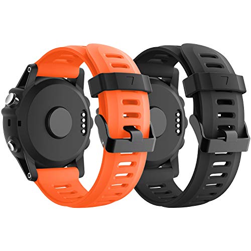 Supore Fenix 3 Uhrenarmband, weiches Silikon, Ersatz, atmungsaktiv, schönes Armband Sport & Edition für Fenix 7X/ Fenix 6X/Fenix 3/Fenix 3 HR/Fenix 5X Smartwatch, mehrere Farben von Supore