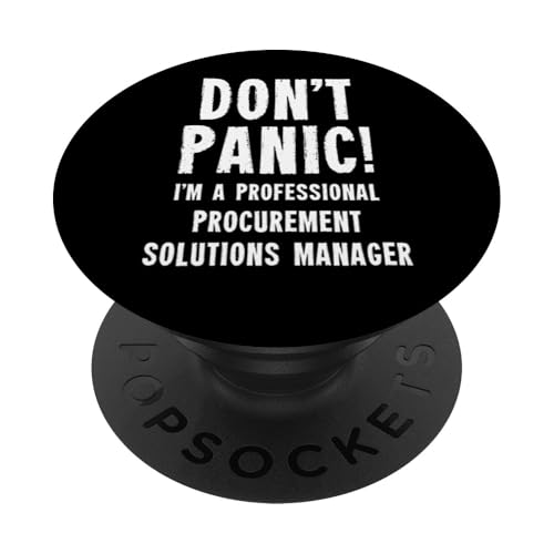 Manager für Beschaffungslösungen PopSockets Klebender PopGrip von Supply Chain Department Gifts & T-Shirts