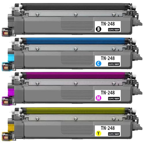 Supply Guy 4 XL Toner kompatibel mit Brother TN-248 XL TN-248XLBK passend für MFC-L3760CDW MFC-L3740CDWE MFC-L3740CDW MFC-L8390CDW DCP-L3515CDW DCP-L3520CDW DCP-L3520CDWE DCP-L3560CDW HL-L3240CDW von Supply Guy