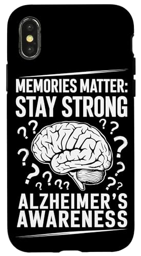 Hülle für iPhone X/XS Memory Loss Caregivers Fundraising Purple Ribbon Alzheimer von Support Alzheimers Alzheimers Awareness Dementia