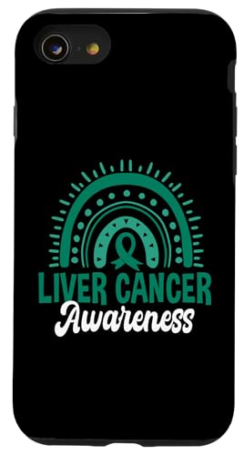 Hülle für iPhone SE (2020) / 7 / 8 Leberkrebs-Bewusstsein Boho Rainbow Wear grünes Band von Support Liver Cancer Awareness Month Design