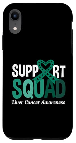 Hülle für iPhone XR Support Squad Grünes Band für Leberkrebs-Bewusstsein von Support Liver Cancer Awareness Month Design