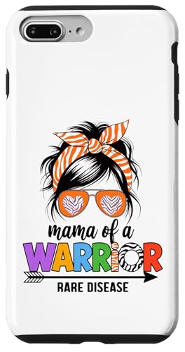 Hülle für iPhone 7 Plus/8 Plus Mama of a Warrior Shirt - Tag des Bewusstseins für seltene Krankheiten 2025 von Support Rare Disease Zebra Ribbons Apparel.