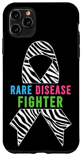 Hülle für iPhone 11 Pro Max Shirt für seltene Krankheiten Tag 2025 – Bewusstsein für seltene Krankheiten von Support Rare Diseases - Zebra Ribbon Apparel.