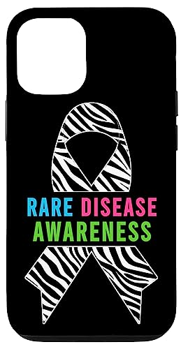 Hülle für iPhone 13 Pro Shirt für seltene Krankheiten Tag 2025 – Bewusstsein für seltene Krankheiten von Support Rare Diseases - Zebra Ribbon Apparel.