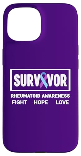 Hülle für iPhone 15 Rheumatoides Survivor Shirt – Bewusstsein für rheumatoide Arthritis von Support Rheumatoid Arthritis Apparel.