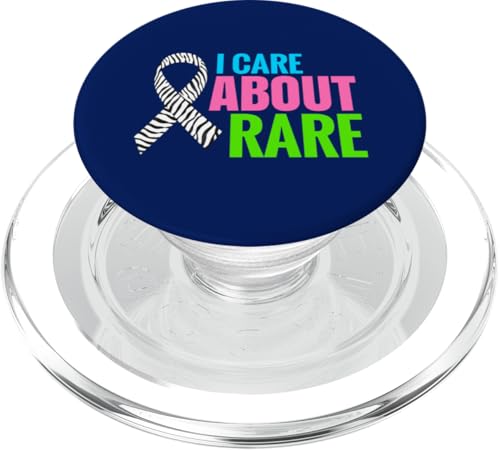 I Care T-Shirt für seltene Krankheiten – Tag für seltene Krankheiten 2025 PopSockets PopGrip für MagSafe von Support Zebra Rare Disease Day Apparel.