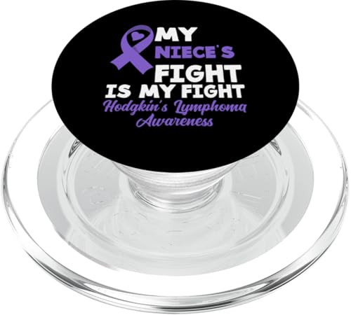 Hodgkin-Lymphom Awareness Der Kampf meiner Nichte ist mein Kampf PopSockets PopGrip für MagSafe von Supporters Hodgkin's Lymphoma Fighters Survivors