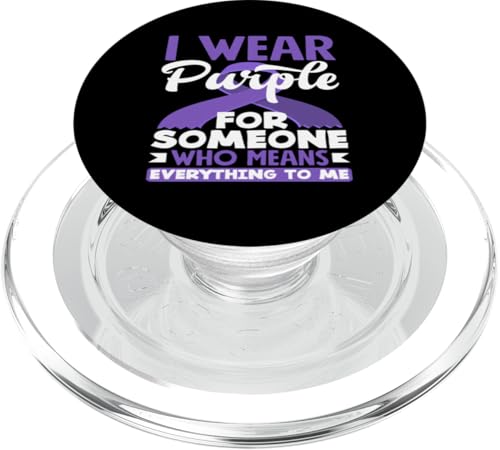 Hodgkin's Lymphoma Awareness Wear Bandstütze, violett PopSockets PopGrip für MagSafe von Supporters Hodgkin's Lymphoma Fighters Survivors