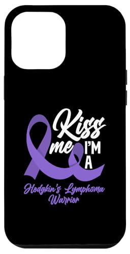 Hülle für iPhone 12 Pro Max Hodgkin-Lymphom Awareness Violet Küss mich, ich bin ein Krieger von Supporters Hodgkin's Lymphoma Fighters Survivors