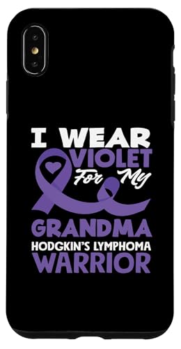 Hülle für iPhone XS Max Hodgkin's Lymphoma Awareness Ich trage Violett für meine Großmutter von Supporters Hodgkin's Lymphoma Fighters Survivors