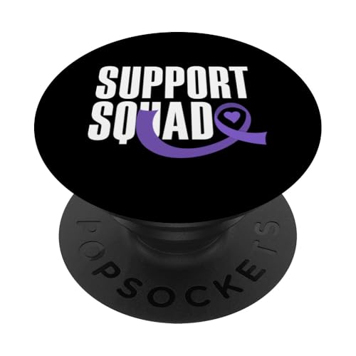 Teamzusammenstellung zur Unterstützung der Hodgkin-Lymphom-Awareness PopSockets Klebender PopGrip von Supporters Hodgkin's Lymphoma Fighters Survivors