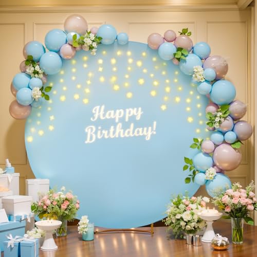 Runde Hintergrundabdeckung mit Lichterkette, für Kreisbogenständer, runde Hintergrundabdeckungen mit LED-Lichterkette für Hochzeit, Babyparty, Jungen, Geburtstag, Party, Fotoshooting, Hintergrund Runde Hintergrundabdeckung mit Lichterkette, für Kreisbogenständer, runde Hintergrundabdeckungen mit LED-Lichterkette für Hochzeit, Babyparty, Jungen, Geburtstag, Party, Fotoshooting, Hintergrund von Suppromo