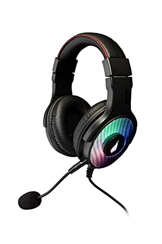 SureFire Harrier 360 Surround Sound USB Gaming Headset, Headset PC & Playstation & Xbox, Gaming Kopfhörer, 369g, LED-Beleuchtung, Headset Gaming, Gamer Headset, USB A, Headset Gamer von SureFire