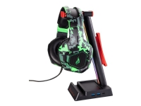 Surefire Gaming Vinson N2 - Ständer / Halterung für Headset - RGB - Schwarz / Rot (Platz für 2 Headsets) von SureFire
