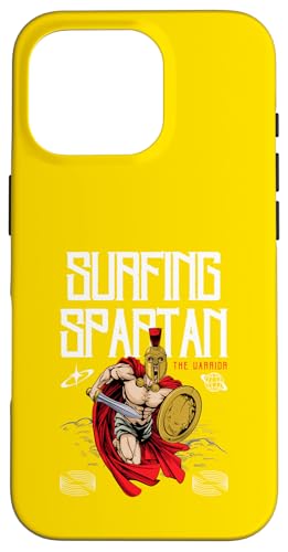 Surfing Spartan, Der Krieger, Kämpfer Hülle für iPhone 16 Pro von Surfing Stuff