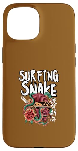 Surfschlange, japanische Samurai-Kunst Hülle für iPhone 15 von Surfing Stuff