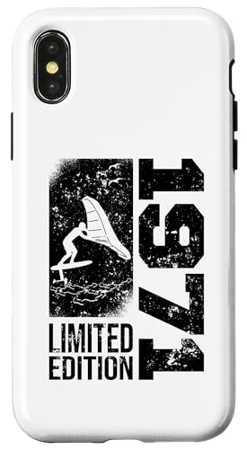 Hülle für iPhone X/XS Wingfoil-Surfer Geburtstag Jahrgang 1971 geboren Wingfoil von Surfing Wing-Foiling Zubehör Geschenke Shirts