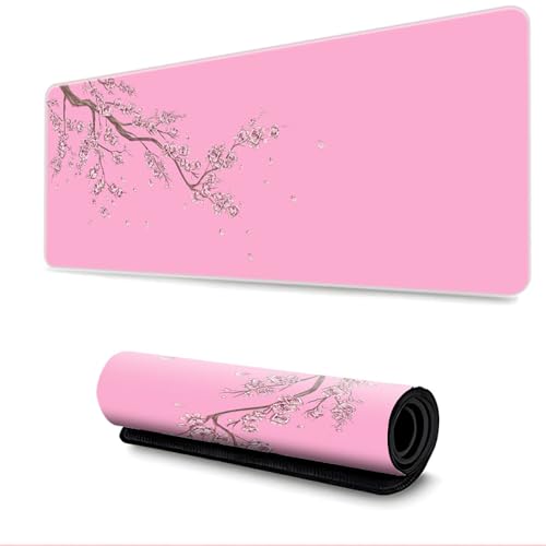 Surwin Gaming Mauspad Groß Multifunktionales Office Mousepad, Mauspad mit Motiv, Laptop Schreibunterlage, Mauspads für Kabellose Maus Computerbüro (Rosa,300x700mm) von Surwin