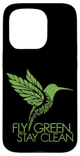 Nature Lover Earth Day Fly Green Kolibri Climate Action Hülle für iPhone 15 Pro von Sustainable Eco Friendly Urban Green Fashion Tees