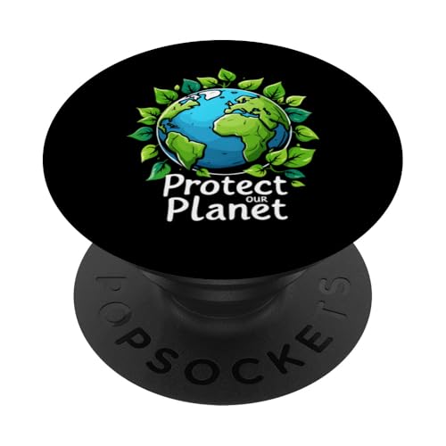 Sensibilisierung für Maßnahmen zum Tag der Erde zum Klimawandel PopSockets Klebender PopGrip von Sustainable Eco Friendly Urban Green Fashion Tees