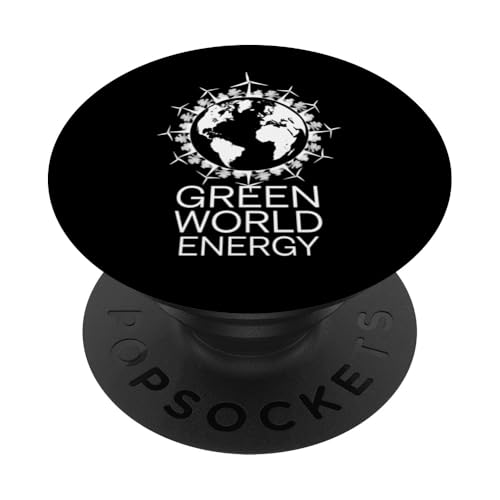 Windkraft, erneuerbare und grüne Weltenergie-Supporter — Tag der Erde PopSockets Klebender PopGrip von Sustainable Eco Friendly Urban Green Fashion Tees