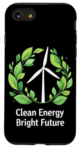 Windturbine Nature Lover Earth Day Clean Energy Supporter Hülle für iPhone SE (2020) / 7 / 8 von Sustainable Eco Friendly Urban Green fashion Tees