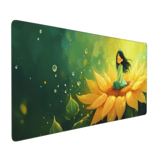 Cartoon Mädchen Mauspad XXL Mauspad 1200x600x3mm Schreibtischunterlage, Wasserdicht Mauspad anime Mousepad XXL, Mauspad Groß Verbessert Präzision und Geschwindigkeit, für Geschenke Frauen Desk Mat von Suuiizaa