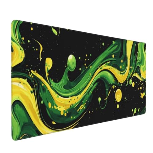 Farbe Kunst Mauspad XXL Mauspad 1200x600x3mm Schreibtischunterlage, Wasserdicht Mauspad anime Mousepad XXL, Gaming Mauspad Groß Verbessert Präzision und Geschwindigkeit, für Gaming Zubehör Zimmer Deko von Suuiizaa