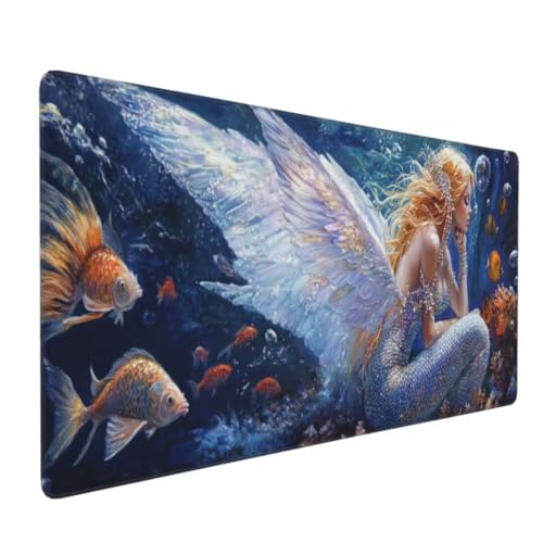 Fee Frau Mauspad XXL Mauspad 1200x600x3mm Schreibtischunterlage, Wasserdicht Mauspad anime Mousepad XXL, Gaming Mauspad Groß Verbessert Präzision und Geschwindigkeit, für Gaming Zubehör Zimmer Deko von Suuiizaa