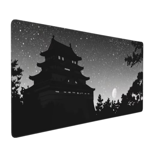 Japan Landschaft Mauspad XXL Mauspad 1200x600x3mm Schreibtischunterlage, Wasserdicht Mauspad anime Mousepad XXL, Mauspad Groß Verbessert Präzision und Geschwindigkeit, für Zubehör Zimmer Deko von Suuiizaa