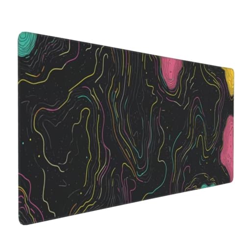 Marmor Schwarz Mauspad XXL Mauspad 800x400x3mm Schreibtischunterlage,Wasserdicht Mauspad anime Mousepad XXL,Gaming Mauspad Groß Verbessert Präzision und Geschwindigkeit,für Gaming Zubehör Zimmer Deko von Suuiizaa