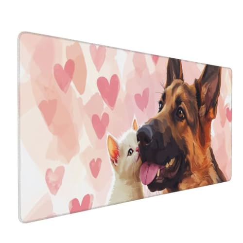 Niedlich Hund Mauspad XXL Mauspad 800x400x3mm Schreibtischunterlage, Wasserdicht Mauspad anime Mousepad XXL, Gaming Mauspad Groß Verbessert Präzision und Geschwindigkeit,für Gaming Zubehör Zimmer Deko von Suuiizaa