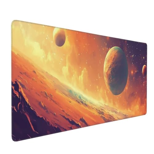 Planet Fantasie Mauspad XXL Mauspad 1200x600x3mm Schreibtischunterlage, Wasserdicht Mauspad anime Mousepad XXL, Mauspad Groß Verbessert Präzision und Geschwindigkeit, für Geschenke Frauen Desk Mat von Suuiizaa