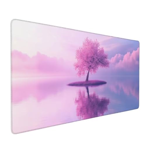 Rosa Baum Mauspad XXL Mauspad 1000x500x3mm Schreibtischunterlage, Wasserdicht Mauspad anime Mousepad XXL, Gaming Mauspad Groß Verbessert Präzision und Geschwindigkeit, für Gaming Zubehör Zimmer Deko von Suuiizaa