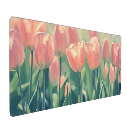 Rosa Blume Mauspad XXL Mauspad 800x400x3mm Schreibtischunterlage, Wasserdicht Mauspad anime Mousepad XXL, Gaming Mauspad Groß Verbessert Präzision und Geschwindigkeit, für Gaming Zubehör Zimmer Deko von Suuiizaa