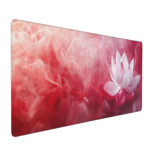 Rot Blume Mauspad XXL Mauspad 1000x600x3mm Schreibtischunterlage, Wasserdicht Mauspad anime Mousepad XXL, Gaming Mauspad Groß Verbessert Präzision und Geschwindigkeit, für Gaming Zubehör Zimmer Deko von Suuiizaa