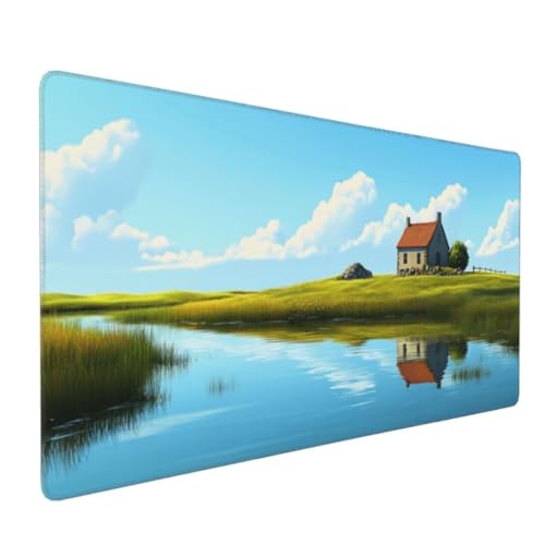 See Hütte Mauspad XXL Mauspad 1400x600x3mm Schreibtischunterlage, Wasserdicht Mauspad anime Mousepad XXL, Gaming Mauspad Groß Verbessert Präzision und Geschwindigkeit, für Gaming Zubehör Zimmer Deko von Suuiizaa